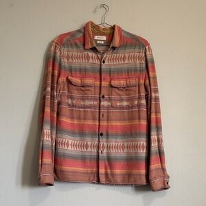 Urban Outfitters Multicolor Striped Shirt Jacket